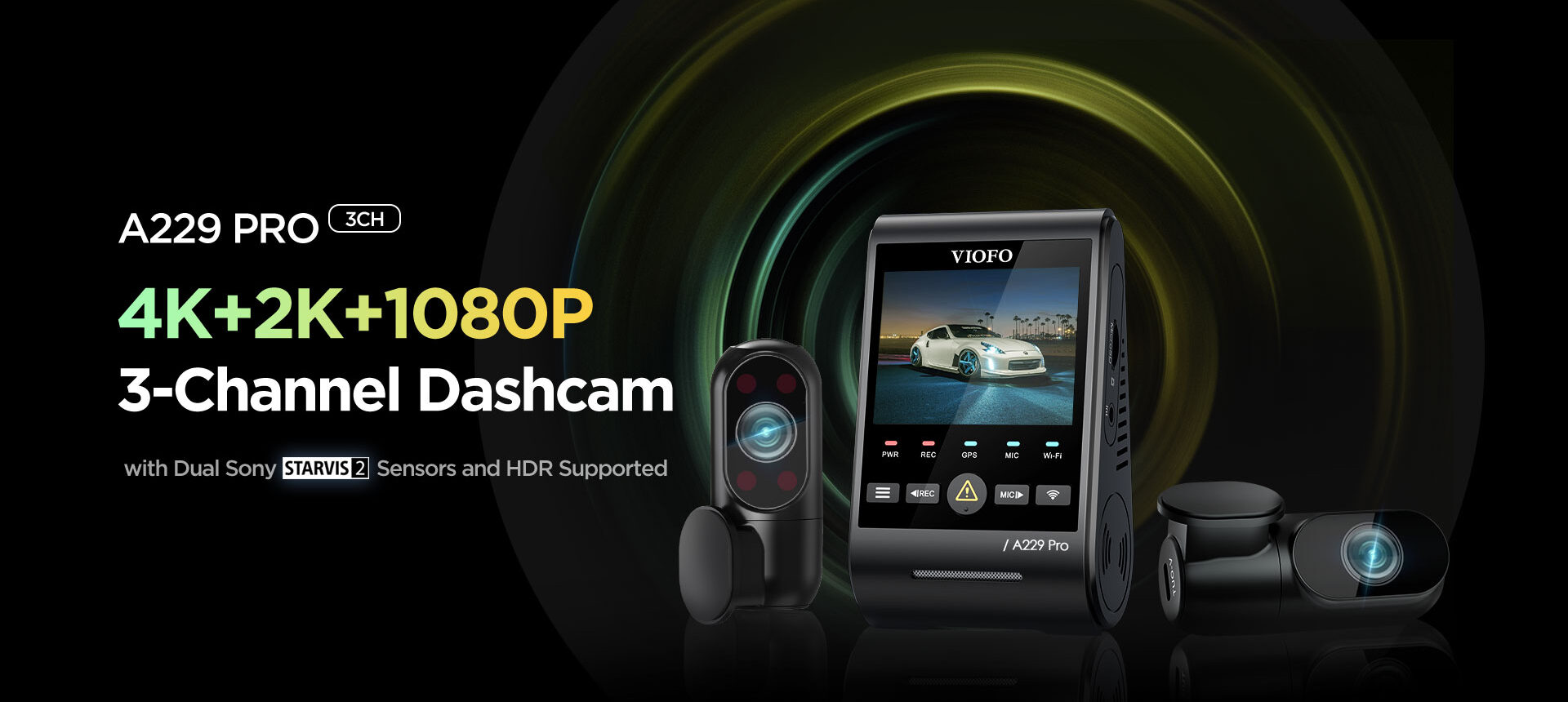 Camera hành trình Viofo A229 PRO 3CH