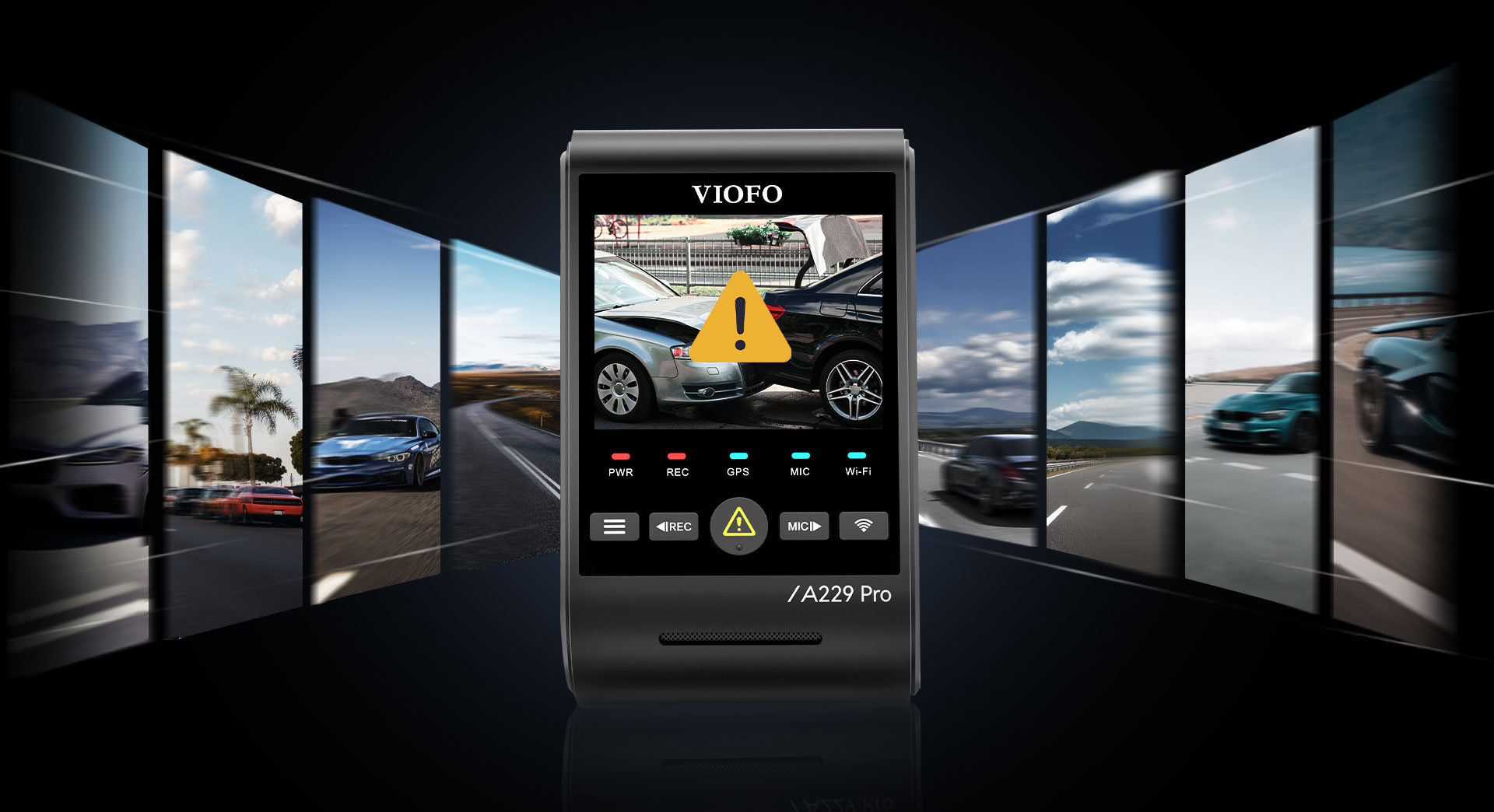 Tính năng khóa video khẩn cấp trên Viofo A229 Pro