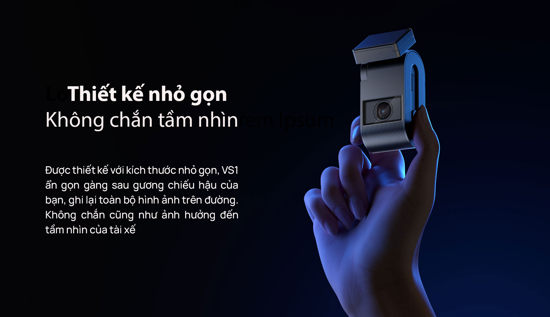 camera hành trình viofo VS1 thiết kế nhỏ gọn