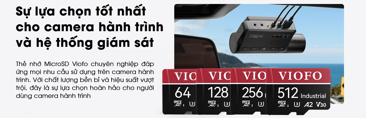 Thẻ nhớ Viofo sự lựa chọn tốt cho camera hành trình